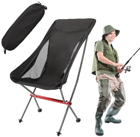 Generico Silla de camping plegable | Silla portátil para sentarse – Asiento compacto de trekking – para playa, senderismo, picnic, jardín