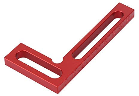 Cuadrados de posicionamiento de 90 grados Aleación de aluminio de 10 cm x 5 cm, abrazaderas de ángulo recto para carpintería, herramienta de carpintero, escuadra de sujeción de esquina para marcos de