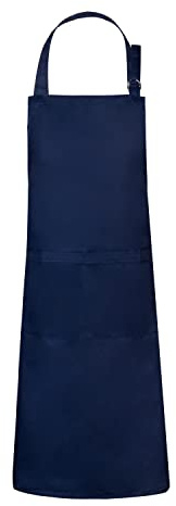 MISEMIYA - DELANTAL HOMBRE MUJER (70mm x 90mm) DELANTAL COCINERO CHEF CAMARERO FRUTERIA LIMPIEZA HOGAR 867 - Azul Marino