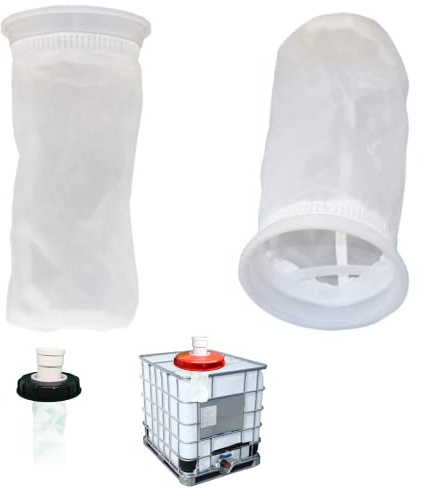 IBC Nylon Lid Filter 2 Pack IBC Lid Nylon Filter Screen Rain Water Filter, for Venting Ton Barrel Plastic Cover Tote Tank Lid Breath Cover