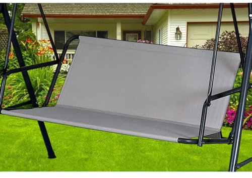 Hollywoodgunga sittyta, ersättning, hollywoodgunga sittskydd, reservgunga, sätesskydd för hollywoodgunga, tyg för hollywoodgunga sits 600D oxfordtyg (138 x 50 x 50 cm, grå)