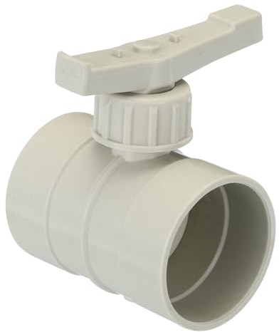 PATIKIL 2 Válvula de Volumen Manual para Conducto de HVAC, Ajuste de PP, Retardante de Llama, Control de Flujo de Aire de Contrapresión, Beige