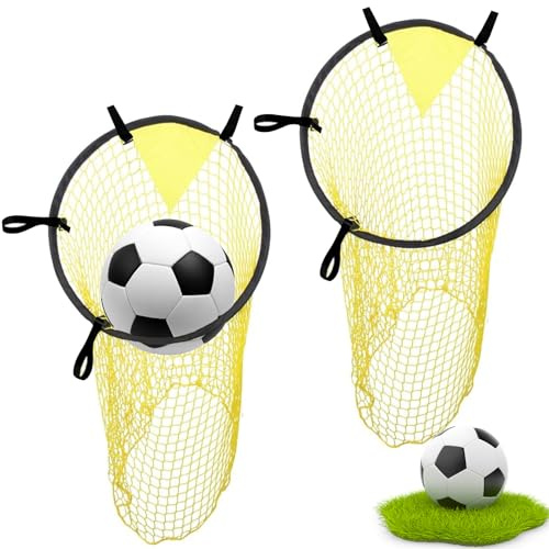 quiodok 2 PCS Bersaglio per Allenamento da Calcio Obiettivo di Tiro Angolare Attrezzatura da Allenamento per Obiettivo di Calcio Obiettivo da Calcio con Cinturini Fibbie Regolabili per Allenamento