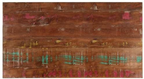 vidaXL Tischplatte, Holzplatte Rechteckig, Massivholzplatte für Tisch Esstisch Couchtisch, Ersatztischplatte, 100x60x1,5cm Altholz Massiv