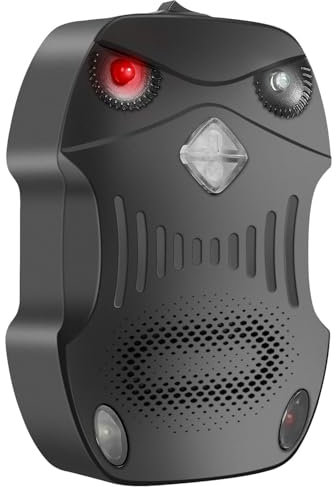 ZZLLKQ Marderschreck Auto - Frei Mobil Marderabwehr mit Blitzlicht & Ultraschall | 12V Autobatterie & USB&AA-Batterie | Effektiver Marderschutz für Motorraum, Garten, Dachboden