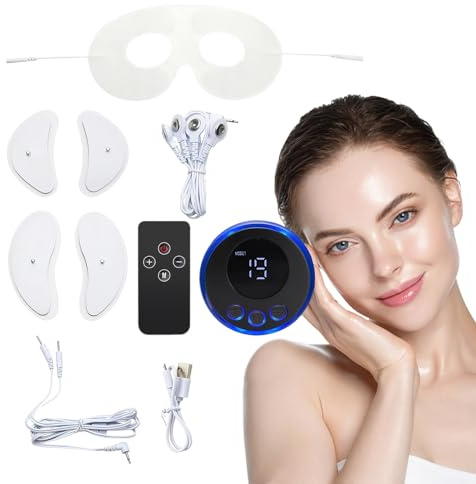 EMS Face | Mikrostrom ansiktslyftande skönhetsinstrument | Bärbara strumpbyxor, ansiktsvård, ögon, nacke, 8 Modi Massage