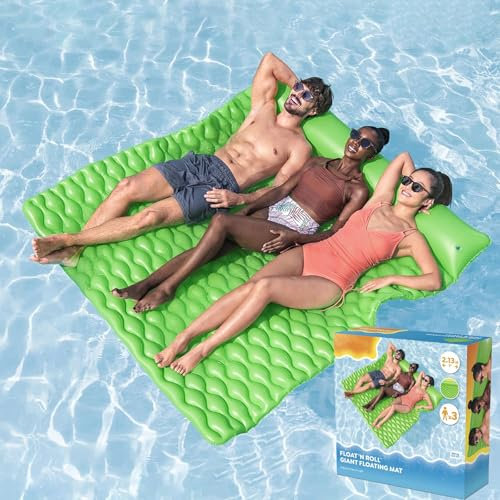 Tapis Flottant Gonflable Géant, Couverture Flottante for Piscine, Plateforme De Détente for Piscines Et Lacs, Jouets Flottants for Piscines Et Lacs for Adultes