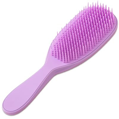 flintronic Spazzola Capelli, Ultimate Detangler, Scioglinodi Anti Nodi, Migliore Spazzola Districante, Tutti i Tipi di Capelli, Finish Liscio e Luminoso (Viola)