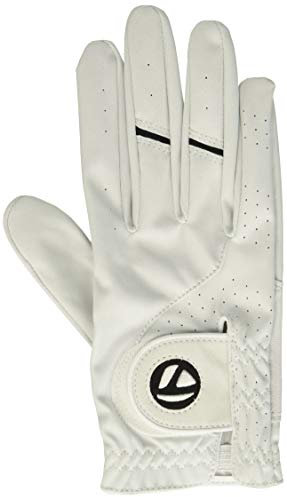 TaylorMade Men's Stratus Tech Golf Glove, White, Medium/Large