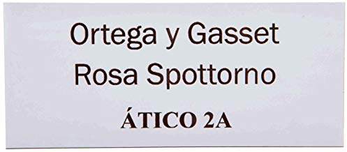 Placas Buzón de Aluminio Blanco y Grabado Negro. Cinta autoadhesiva. Grosor 0,5mm y tamaño máximo 100x40mm