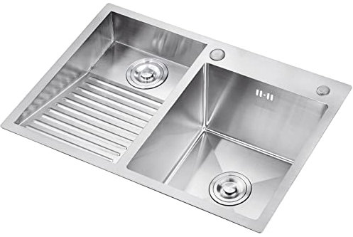 Lavabos Acero De Lavandería Piscina Balcón Del Hogar Inoxidable Fregaderos De Lavandería Con Lavabo Lavadero Fácil De Limpiar Doble Fregadero De Lavandería Piscina Regalo