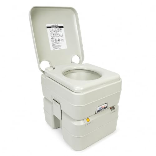 Seaflo Toilettes portables multifonctionnelles d'une capacité d'environ 24 L, grande capacité pour le camping, camping-car, bateaux et plus encore