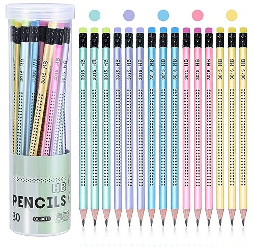 MumdoYAL Bleistifte mit radiergummi,pencils, Radiergummi und Zeichenwerkzeuge, 30 Stück