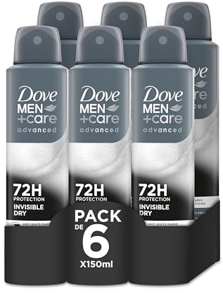 Dove Men+Care Invisible Dry 72h Spray Homme 150 ml 6 pièces