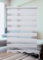 PlisseeOnline Doppelrollo Klemmfix ohne Bohren Weiß mit Perlen Duo Rollo für Fenster und Türen Plissee Rollo Gardine 80 x 150 cm Blickdicht Klemmrollo mit Perlen Seitenzugrollo