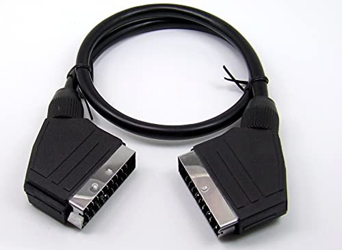 POPESQ® 1 pz. x SCART Cavo Premium SCART Connettore maschio - SCART Connettore maschio 1.5m Nero #A2864