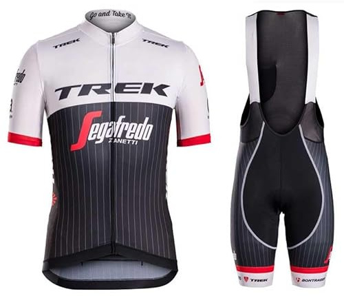 assocauicy Conjunto Ciclismo Hombre,Ropa Ciclismo Hombre Trek 2024 New Transpirable y de Secado rápido en Verano con 3D Almohadillas De Gel 2024