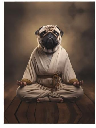 YYHHAOFA Yoga-Decke mit Mops-Aufdruck, hochwertig, 127 x 101,6 cm, leicht, warm, langlebig, geeignet für Bett, Sofa