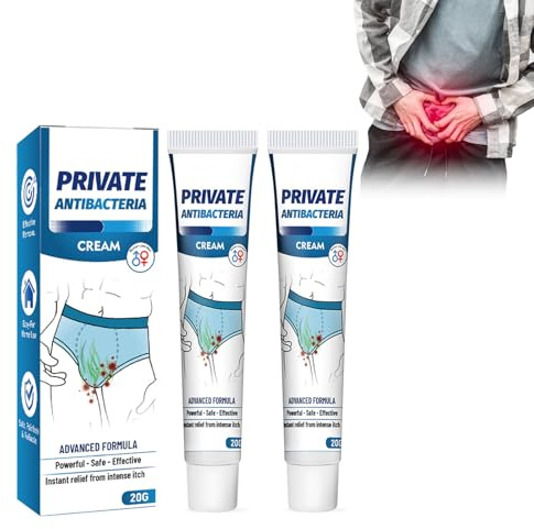 Wootapson 2Pc Crema Antibacteriana Para La Piel,Crema Para Aliviar La Picazón, Crema Para El Tratamiento De La Intimidad,Jock Itch Crema,Crema Para Picazón Genital,Crema De Tratamiento Itch