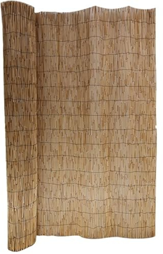 Stockcloture Brise-vue en Paille Naturelle, 1m50 x 3m, Épaisseur 1,5cm,poids 7 Kg pour Clôtures et Pergolas