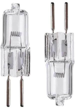 JZLBBC GY6.35 24V Lampadine alogene 50 Watt G6.35 24 Volt 100W JC Tipo Lampade alogene con lente in vetro trasparente G6.35 / GY6.35 Base bi-pin Bianco caldo 10PCS 250W