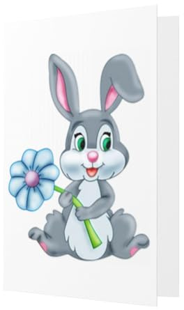 Tarjetas de felicitación divertidas con diseño de conejo de Pascua para todas las ocasiones