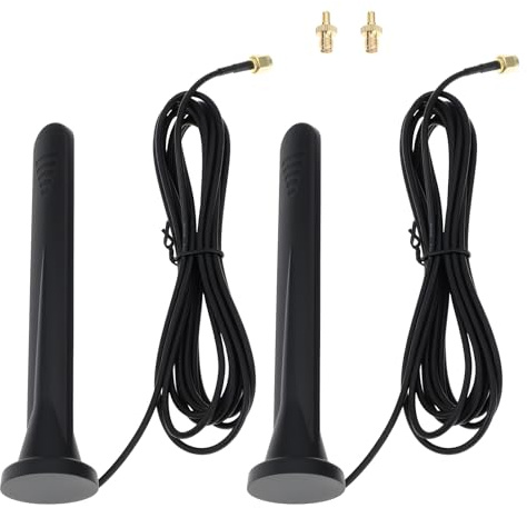VGOL 2PCS 12dBi Signal Booster Antenna 600–6000MHz SMA TS9 for 3G 4G 5G GSM Network