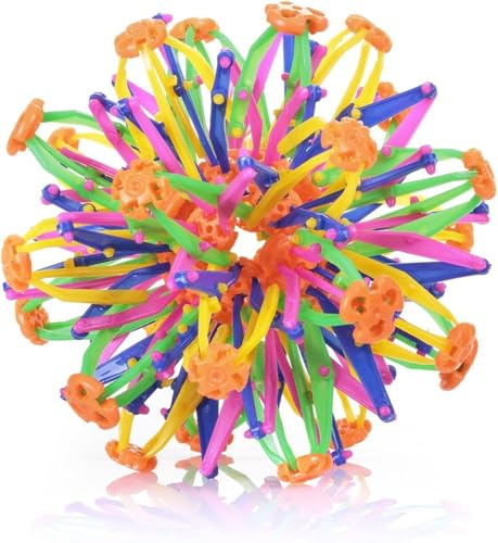 Toyland® 17 cm (7) Sfera Magica Arcobaleno Espandibile - Sfera Trasformabile Colorata, Divertente e Interattiva - Giocattolo Antistress per Bambini e Adulti - età 3+