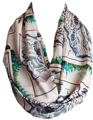 Etwoa The Wonderful Wizard of Oz Map Infinity Scarf Lyman Frank Baum