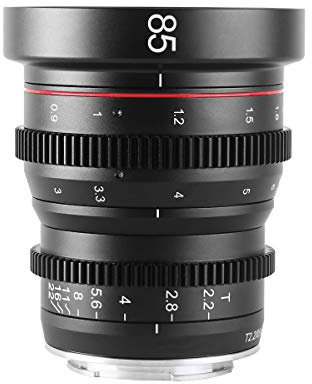 MEKE 85 mm T2.2 Mini Fixed Prime Objetivo de Gran Angular para cámaras M43 Micro Four Thirds MFT Mount BMPCC 4K Z CAM E1 E2