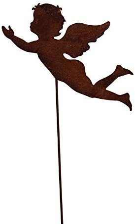 Bornhöft Ange en métal rouillé Décoration de jardin Décoration de jardin 118 cm