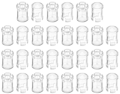 PATIKIL 5mm Emitting Diode Holder, 100 Pack LED Holder Clip Mounting Bracket Socket Cap for Lamp Bulb Bezel Mount Panel LED Display, Transparent