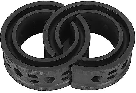 2 Stück Auto Gummi Stoßdämpfer, Auto Spiralfeder Puffer Gummi, Absorber Kissen Frühling Stoßfänger Puffer Typ C Reduzieren Lärm Anti Vibration, Puffer Pufferfeder Stoßfänger Kissen (Schwarz)