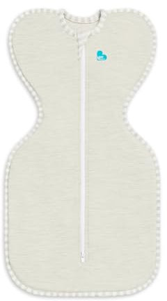 Love To Dream Swaddle Up™ Pucksack, Neugeborene 2,2–3,8 kg, Sand Dollar, Gute Passform, unterstützt gesunden Schlaf, 1,0 Tog – ideal für 20–24 °C, maschinenwaschbar