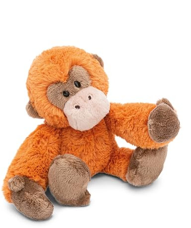 NICI ZOO FRIENDS Kuscheltier Orang Utan 20cm schlenkernd - Niedliches Stofftier zum Kuscheln und Spielen, Plüschtier für Schmusetierliebhaber - 49816