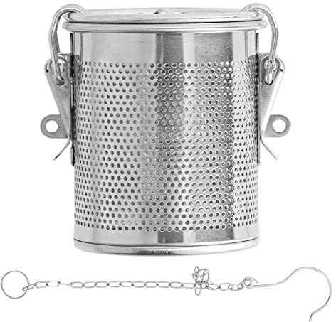 Stainless Steel Seasoning Bag Spice Infuser for Gravy Soup Taste Spice Box Home Restaurant (0.3L)