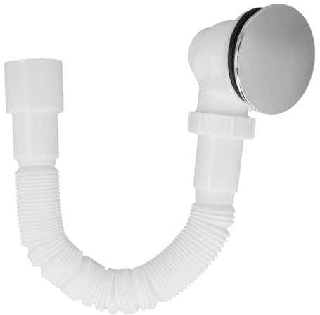 Duschablauf, Duschablauf Flach, Ablaufgarnitur Dusche, Abfluss Dusche, Duschablaufsiphon Mit 90-mm-Geruchsstopfen, Flexiblem Schlauch, Haarfilter, ABS-Material