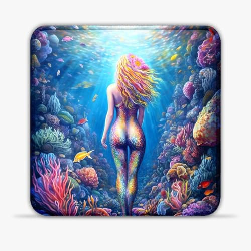 LJSPTU Gaming Mouse Pad rainbow spirit Portable 25x25cm SU Fabric Mouse Pad Spill-Proof Desk Mat 360° Smooth Tracking for Esports, Compact for Travel Gaming Setup