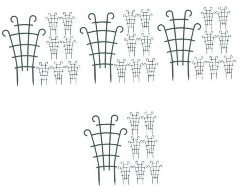 Supvox 4 Sätze Pflanzenkletterbügel Pusher Stecker Ernte Sprießen Pfingstrose Dekoration Zimmerpflanzen Klettergitter Für Den Garten Spalier Für Kletterpflanzen Plastik Green 8 Stück * 4