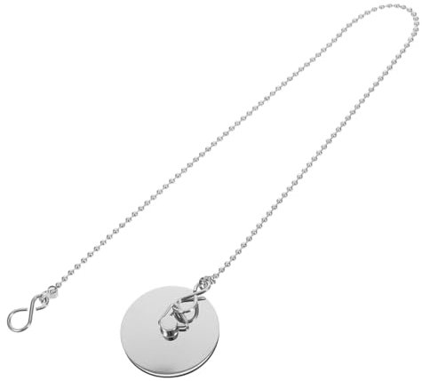 Angoily Tapón De Desagüe para Bañera y Fregadero De Cocina con Cadena Tapón De Desagüe para Lavadero y Piscina