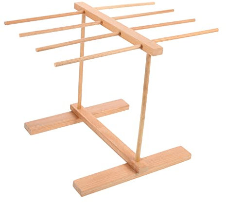 Alipis Collapsible Pasta Herb Drying Rack Wooden Noodles Stand Hanging Rack for Kitchen