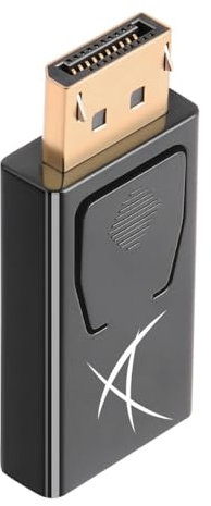 Adattatore DisplayPort a HDMI 4K@30Hz, Convertitore DP Maschio a HDMI Femmina, Plug and Play, per Monitor, TV, Proiettori, PC, Laptop, Compatibile con 1080p 120Hz e HDCP 2.2