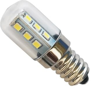 Fengyan Casa Lampadine, Confezione da 50, LED luce frigorifero AC220V T18S E12/E14/E17 2W mini luce illuminazione domestica(6500K cool white,E17 220V)