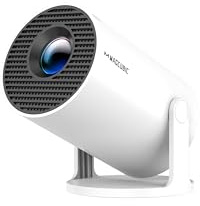 Magcubic Smart Mini Projector 4K Support 200 ANSI lumens Portable Projector | WiFi 6 Bluetooth 5.4, 720P Resolution, 5W Soundbase Speaker, 180° Rotation, Voice Control Remote, Home, Outdoor, Office