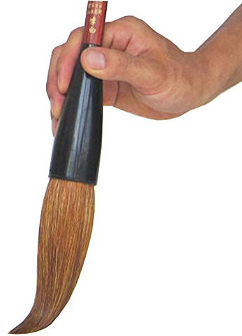 Professioneller chinesischer Kalligraphie-Pinsel für Erwachsene, Ziegenhaar, Schreibpinsel, Sumi-Zeichnen, Aquarell, Kanji-Pinsel, Braun