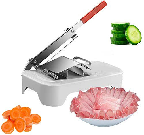 Allesschneider Manuell Fleischschneidemaschine Hammelfleisch Gemüse Obst Fleischschneider Wurstschneider Brotschneidemaschine Edelstahl