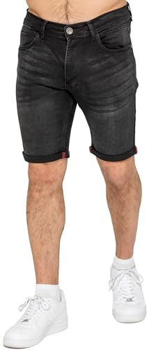 989Zé ENZO Mens Stretch Denim Shorts Above Knee Roll Up Summer Half Pant Jeans Bottoms