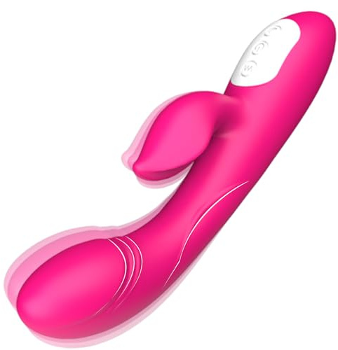 Rabbit G Spot Vibrator for Women, Sex Toys4women, Yicoco Rechargeable Sex Toys Dual Motors Vibrating Dilo, 12 Vibration Modes Anal Clitoral Stimulator Adult Toys4couples Men & Women (Rosy)