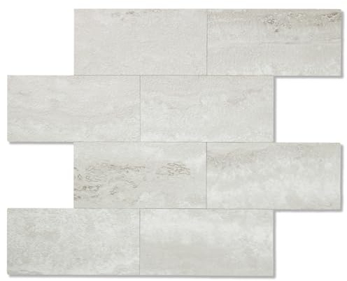 OYASIMI 20 Sheets Gray Stone PVC Subway Tiles Peel and Stick Backsplash,12''Heat Resistant Stick on Tiles for Kitchen,Waterproof Peel and Stick Wall Tiles for Bathrrom