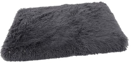 TOBBOMEY Cama para Perros Cálida y de Felpa Larga, Sofá Cama Cuadrado para Mascotas, Tamaño S 40x30x5 Cm, Cojín para Dormir en Interior, Adecuado para Perros y Gatos Pequeños